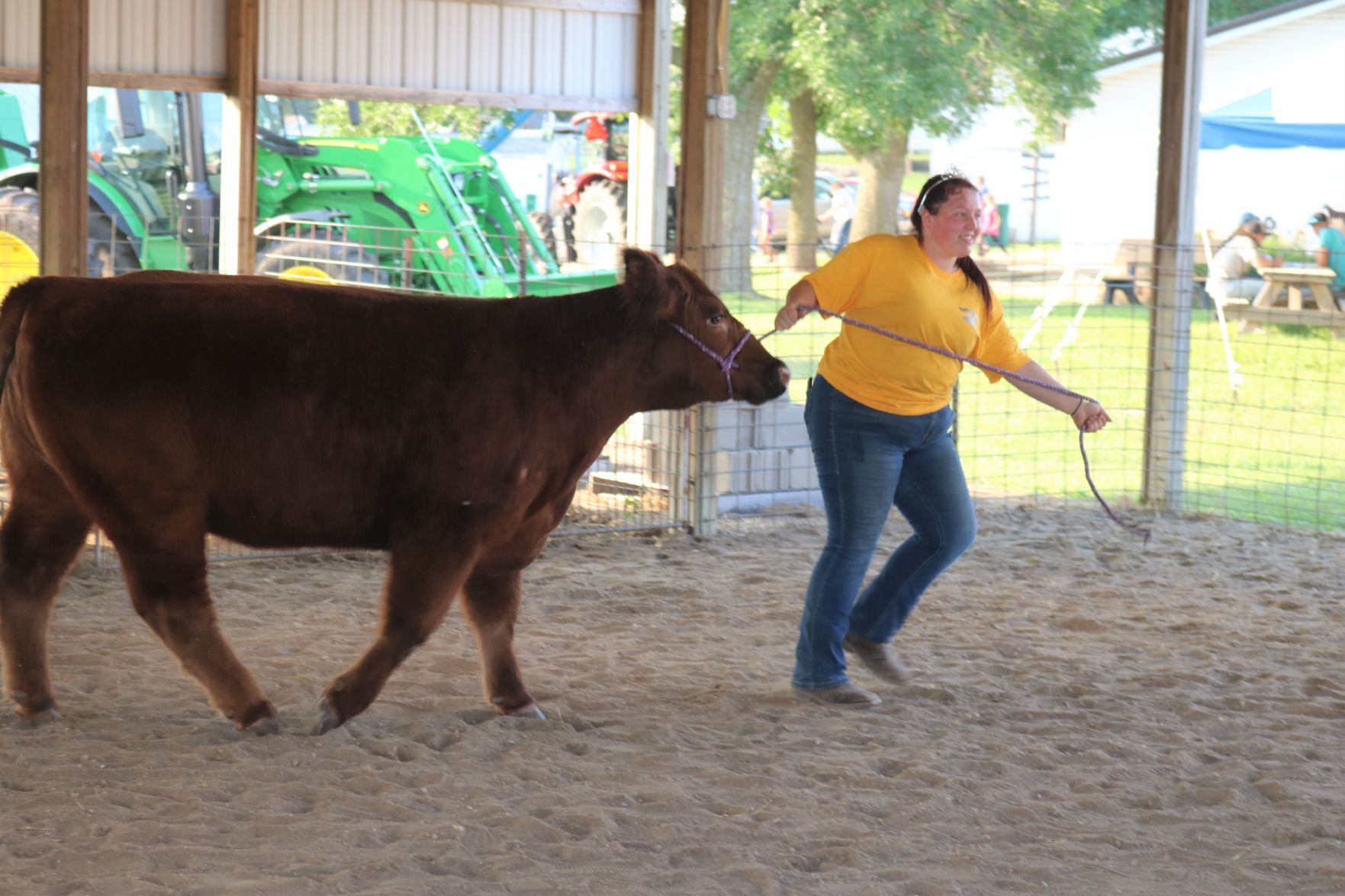 Madison Branstad of Leland Market Beef Chamption on Parade July 17.JPG